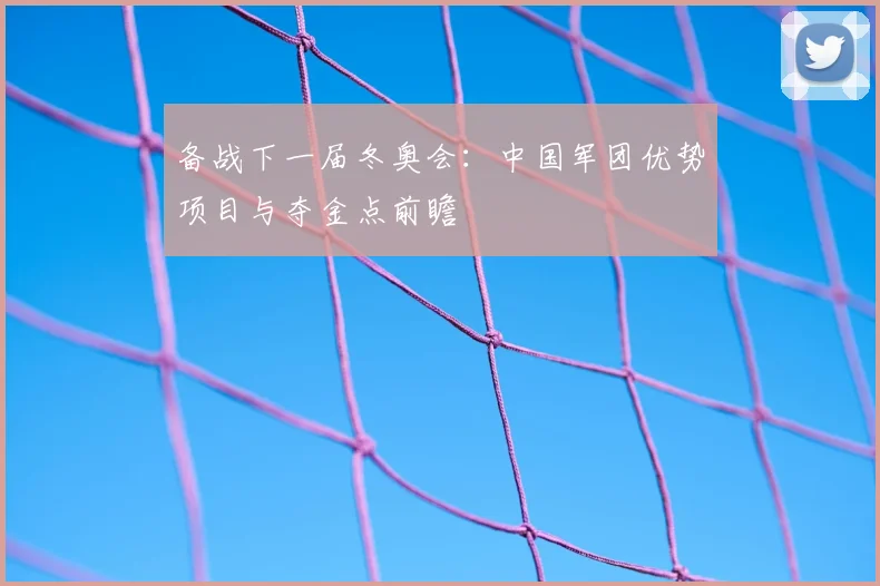 备战下一届冬奥会：中国军团优势项目与夺金点前瞻