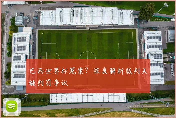 巴西世界杯冤案？深度解析裁判关键判罚争议